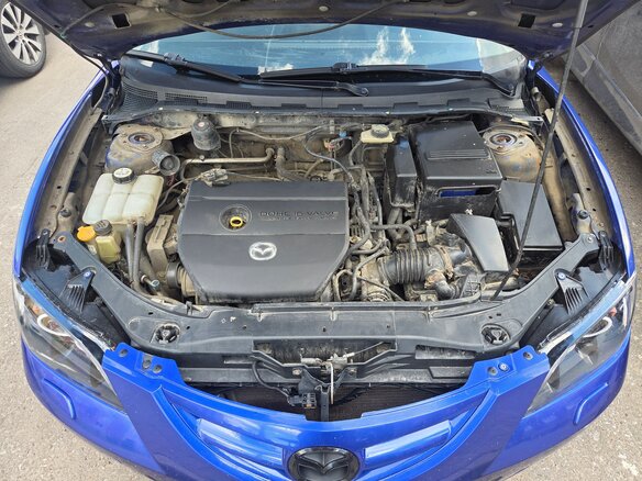 2007 Mazda 3 I (BK) Рестайлинг, синий, 400000 рублей - вид 10