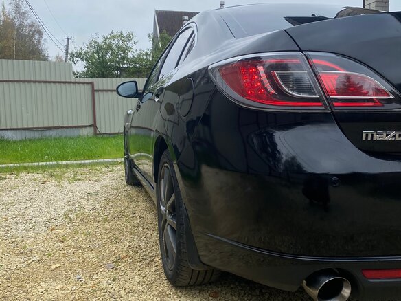 2008 Mazda 6 II (GH), чёрный - вид 4