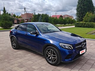 2017 Mercedes-Benz GLC Coupe 300 I (C253), синий, 3900000 рублей, вид 3