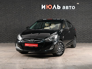 2011 Hyundai Solaris I, чёрный, 675000 рублей, вид 1