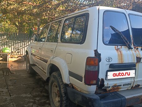 1996 Toyota Land Cruiser 80 Series, белый, вид 4