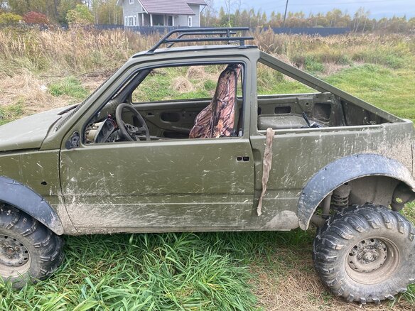 2001 Lada (ВАЗ) 1111 Ока СеАЗ, зелёный, 45000 рублей