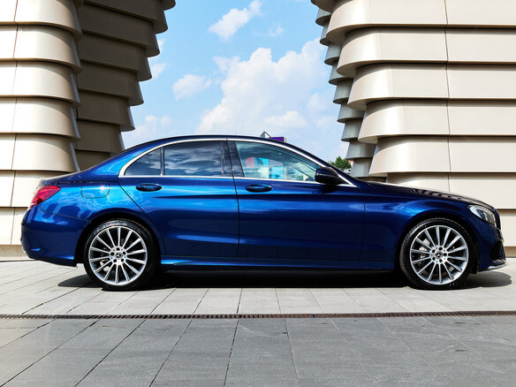 2017 Mercedes-Benz C-Класс 180 9G-TRONIC IV (W205), синий, 2200000 рублей - вид 5
