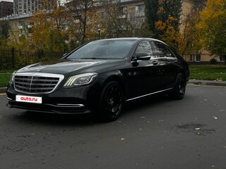 2019 Mercedes-Benz S-Класс 350 d Long VI (W222, C217) Рестайлинг, чёрный, 4160000 рублей, вид 3