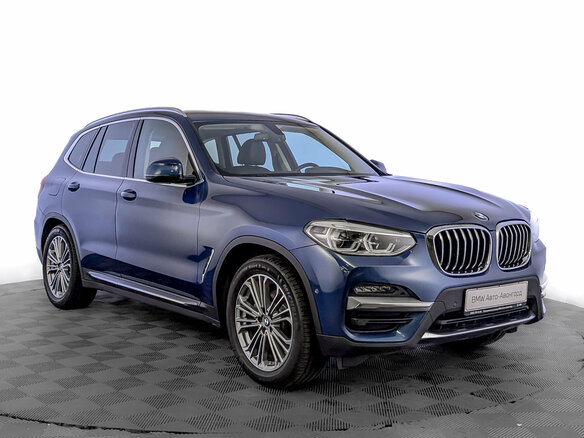 2020 BMW X3 20i xDrive III (G01), синий, 3850000 рублей - вид 2