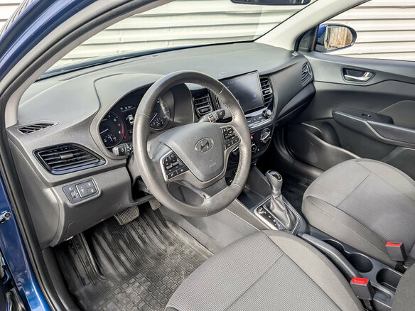 2022 Hyundai Solaris II Рестайлинг, синий, 1585000 рублей - вид 15