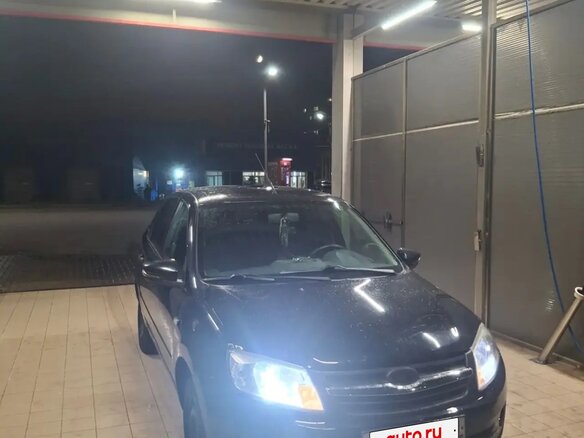 2014 Lada (ВАЗ) Granta I, чёрный, 355000 рублей - вид 4