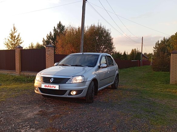 2012 Renault Logan I Рестайлинг, серый, 470000 рублей - вид 2