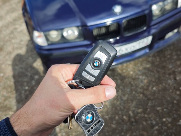 1993 BMW 3 серии 316i III (E36), синий, 550000 рублей - вид 12