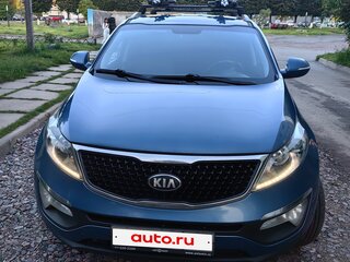 2014 Kia Sportage III Рестайлинг, синий, 1350000 рублей, вид 2