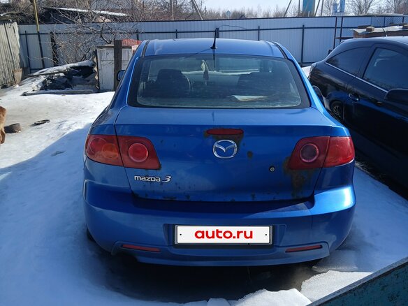 2004 Mazda 3 I (BK), синий, 165000 рублей - вид 3