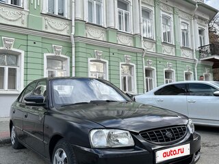 2004 Hyundai Accent ТагАЗ II, чёрный, 310000 рублей, вид 4