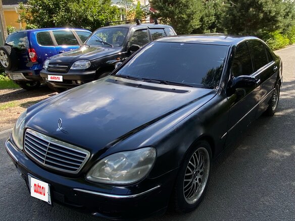 2001 Mercedes-Benz S-Класс 320 Long IV (W220), чёрный - вид 2