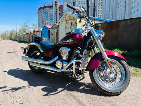 2006 Kawasaki VN900 Vulcan, красный, 500000 рублей, вид 2