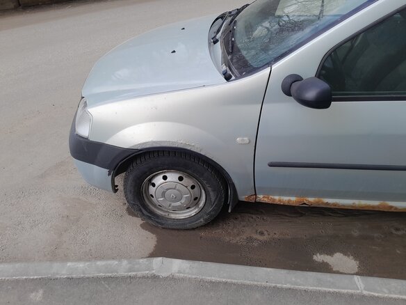 2007 Renault Logan I, серый - вид 4