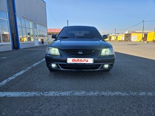 2007 Hyundai Accent ТагАЗ II, чёрный, 360000 рублей, вид 4