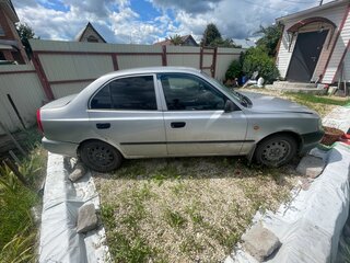 2002 Hyundai Accent II, серебристый, 100000 рублей, вид 3
