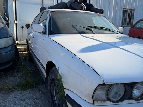 1990 BMW 5 серии 524d III (E34), белый, вид 2