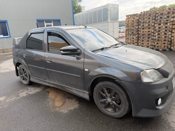 2007 Renault Logan I, серый, 260000 рублей - вид 4