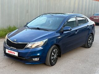 2015 Kia Rio III Рестайлинг, синий, 969000 рублей, вид 4