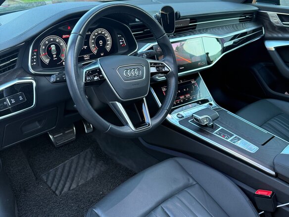 2020 Audi A6 45 TFSI V (C8), чёрный, 4050000 рублей - вид 6