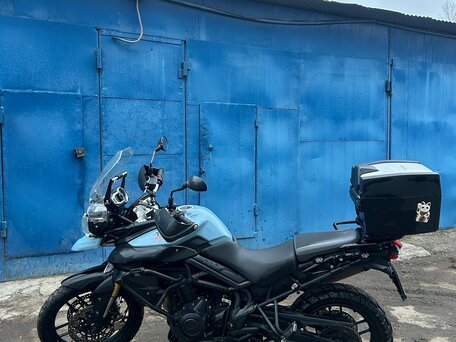 2013 Triumph Tiger 800, голубой, 610000 рублей, вид 2
