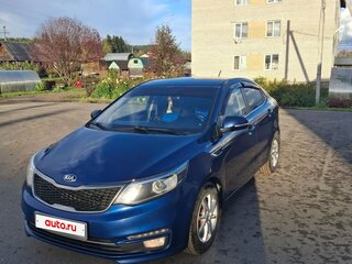 2016 Kia Rio III Рестайлинг, синий, 1125000 рублей, вид 1