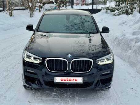 2021 BMW X4 30i II (G02), чёрный, 5150000 рублей, вид 4