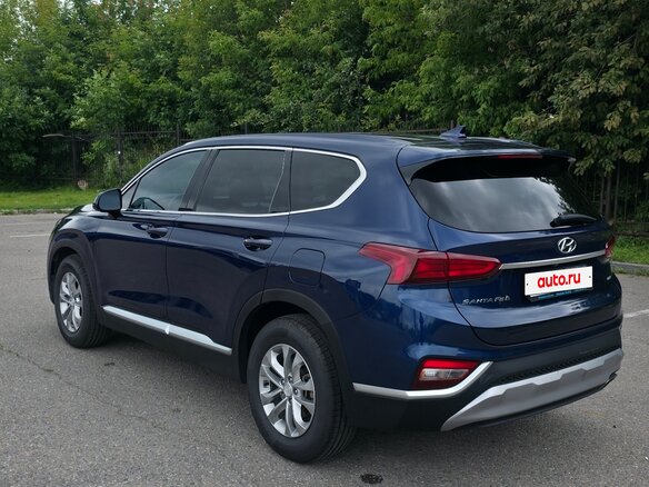 2019 Hyundai Santa Fe IV, синий, 2450000 рублей - вид 3