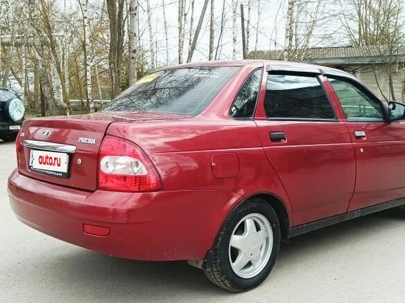 2007 Lada (ВАЗ) Priora I, красный, 350000 рублей - вид 7