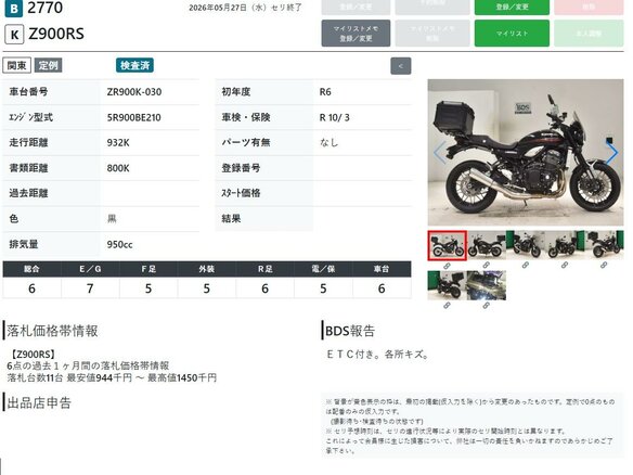 2024 Kawasaki Z 900RS, чёрный - вид 10