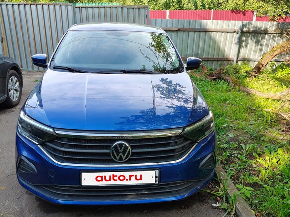 2020 Volkswagen Polo VI, синий - вид 1