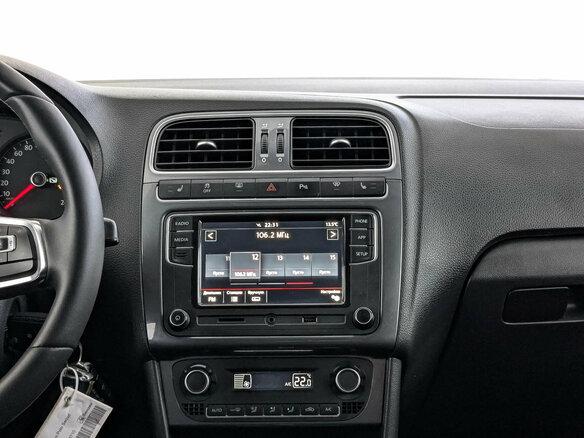 2019 Volkswagen Polo V Рестайлинг, синий, 1195000 рублей - вид 16