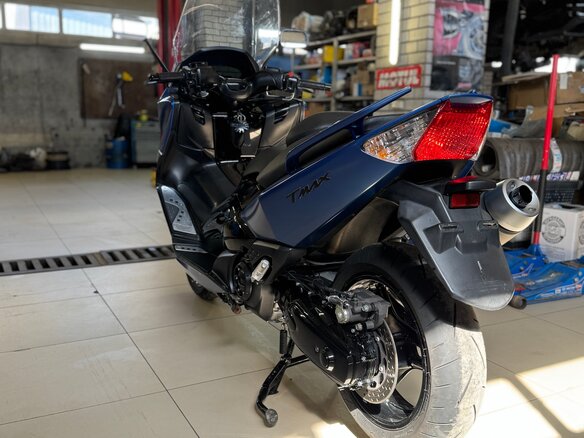 2009 Yamaha TMAX, синий, 450000 рублей - вид 8