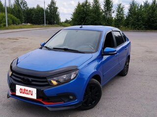 2019 Lada (ВАЗ) Granta I Рестайлинг, синий, 630000 рублей, вид 1