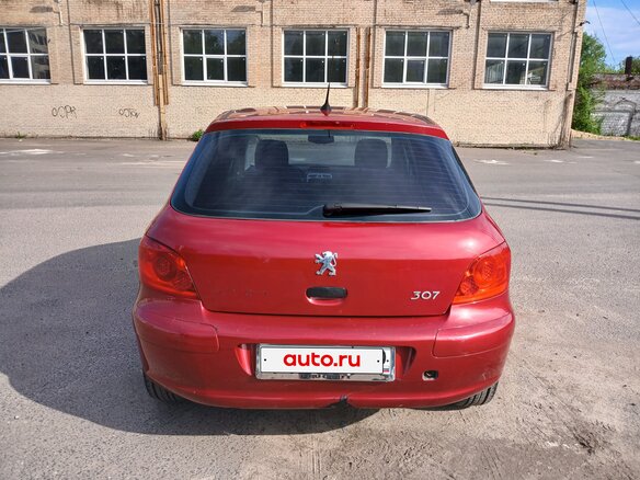 2007 Peugeot 307 I Рестайлинг, красный, 310000 рублей - вид 1