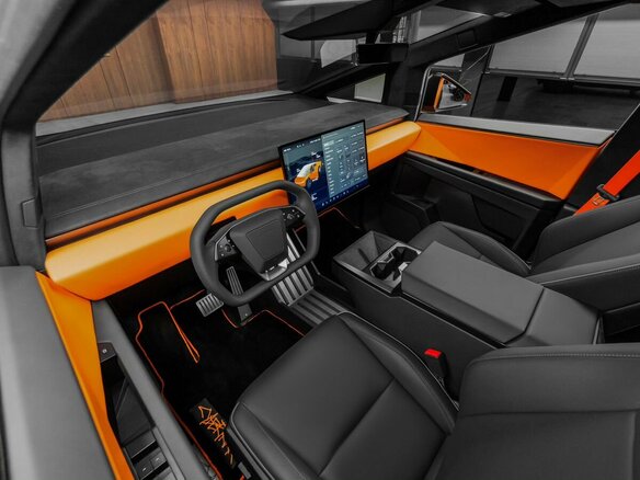 2024 Tesla Cybertruck Cyberbeast, оранжевый, 18500000 рублей - вид 19