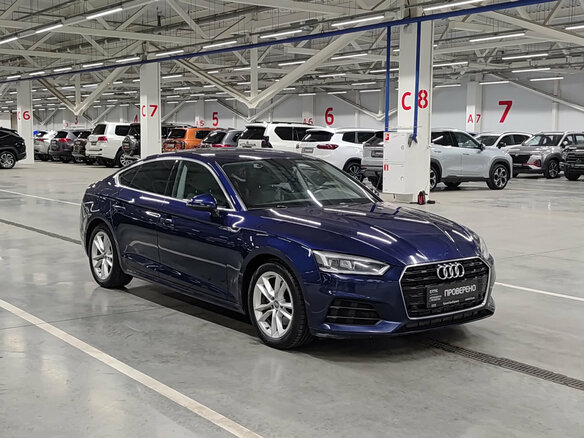 2019 Audi A5 II (F5), синий - вид 2