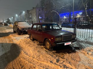 2001 Lada (ВАЗ) 2107, пурпурный, 375000 рублей, вид 2