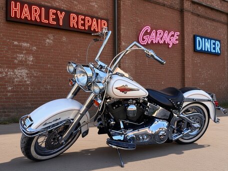 1995 Harley-Davidson Heritage, белый, 850000 рублей, вид 3