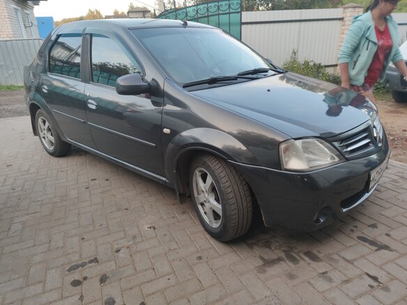 2008 Renault Logan I, серый - вид 2
