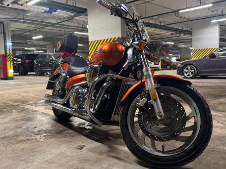 2004 Honda VTX 1300, оранжевый, 580000 рублей, вид 2