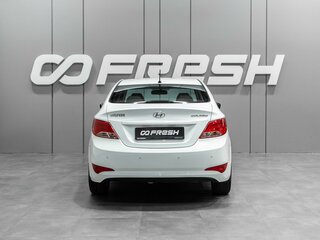 2014 Hyundai Solaris I Рестайлинг, белый, 779000 рублей, вид 4