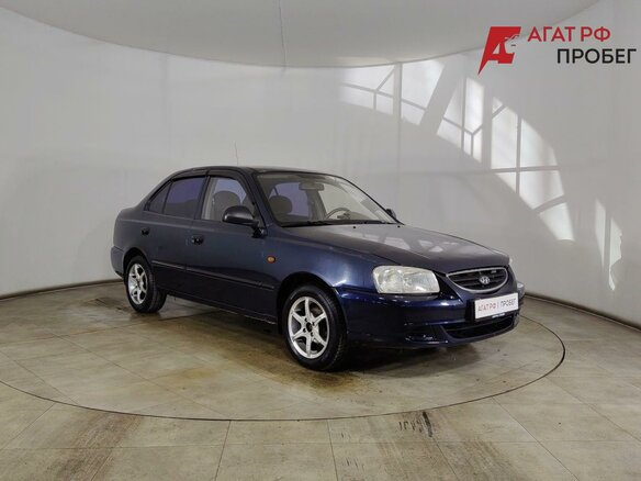 2008 Hyundai Accent ТагАЗ II, синий, 305000 рублей - вид 2