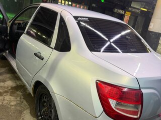 2013 Lada (ВАЗ) Granta I, серебристый, 330000 рублей, вид 4