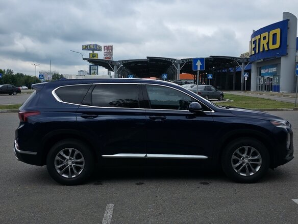 2019 Hyundai Santa Fe IV, синий, 2450000 рублей - вид 5