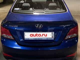 2015 Hyundai Solaris I Рестайлинг, синий, 1000000 рублей, вид 3