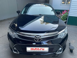 2015 Toyota Camry VII (XV50) Рестайлинг, чёрный, 1980000 рублей, вид 2
