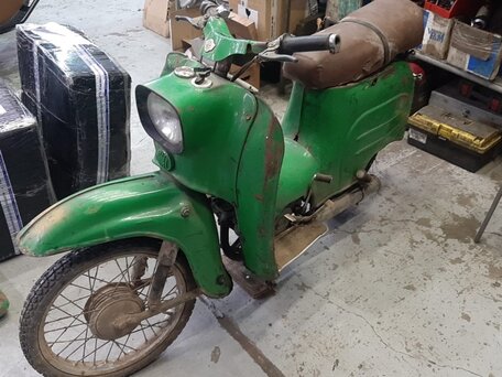 1970 Simson KR51 Schwalbe, жёлтый, 350000 рублей, вид 4
