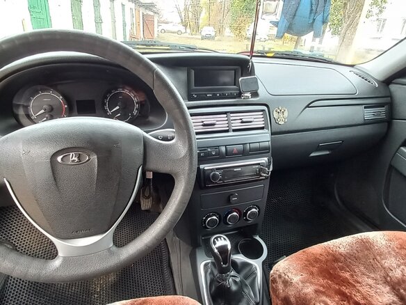 2017 Lada (ВАЗ) Priora I Рестайлинг, чёрный, 670000 рублей - вид 7